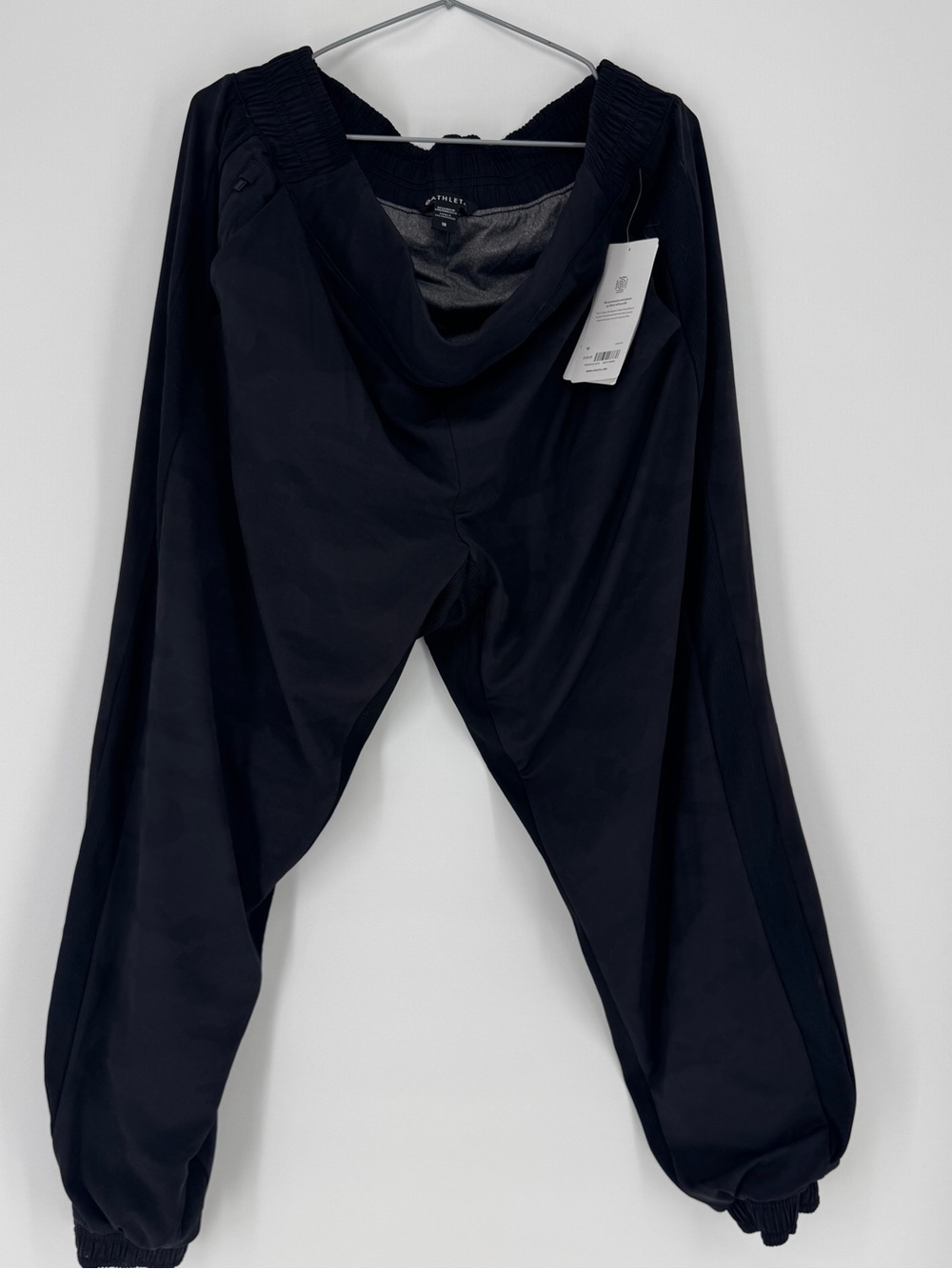 Athleta Black Camo Print Relaxed Track Joggers
